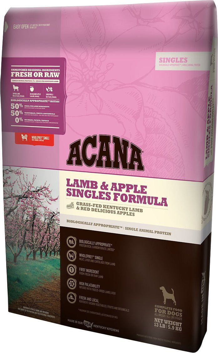 Acana singles sales lamb and apple
