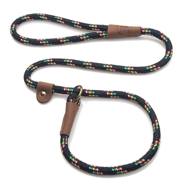 Mendota Slip Leash Black Confetti