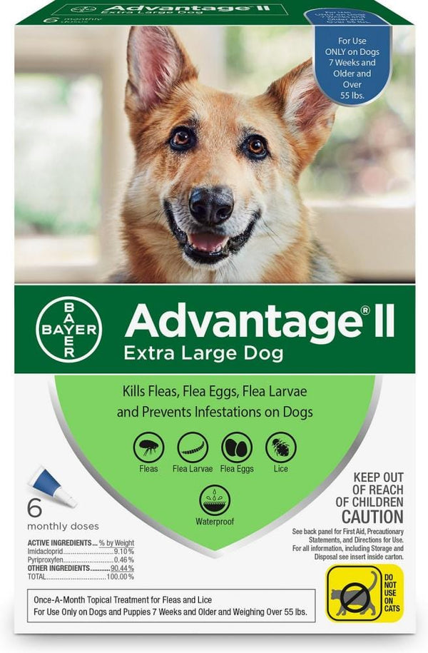 Advantage monthly topical flea treatment for dogs over 55lbs
