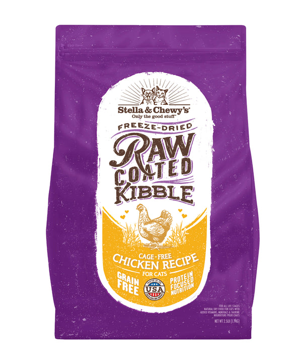 STELLA & CHEWY'S RAW COATED CAGE-FREE CHICKEN RECIPE KIBBLE CAT FOOD