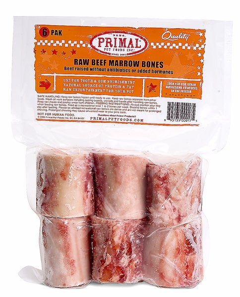 Primal Beef Marrow Bones (6 Pack) frozen