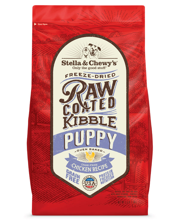 STELLA & CHEWY'S RAW COATED CAGE-FREE CHICKEN KIBBLE FOR PUPPIES