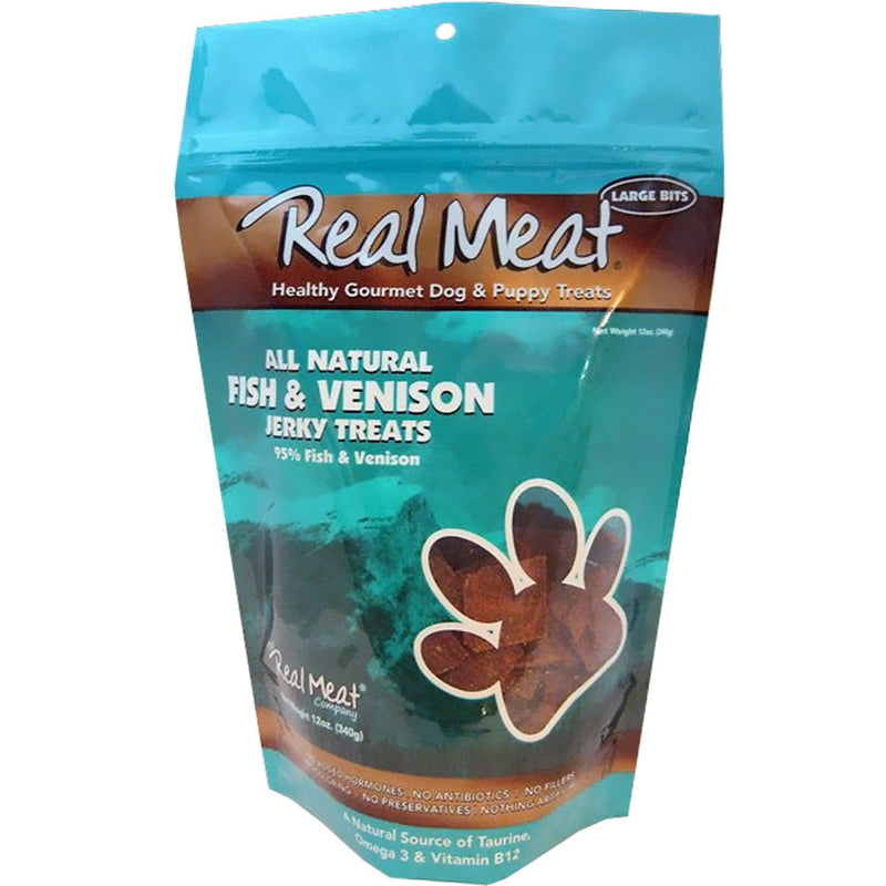 Real Meat All Natural  Fish & Venison Jerky treats