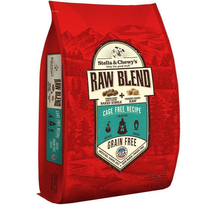 STELLA & CHEWY'S CAGE-FREE RECIPE RAW BLEND BAKED DOG KIBBLE
