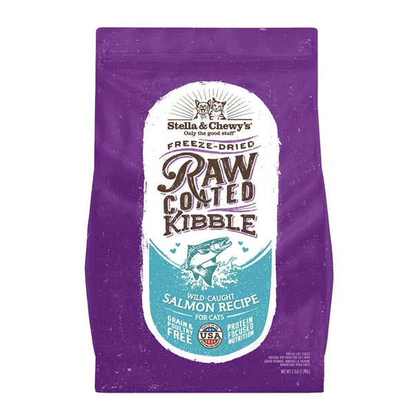 STELLA & CHEWY'S RAW COATED WILD-CAUGHT SALMON RECIPE KIBBLE CAT FOOD