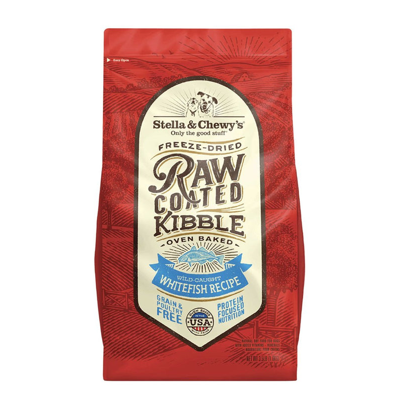 STELLA & CHEWY'S RAW COATED WILD-CAUGHT WHITEFISH DOG KIBBLE