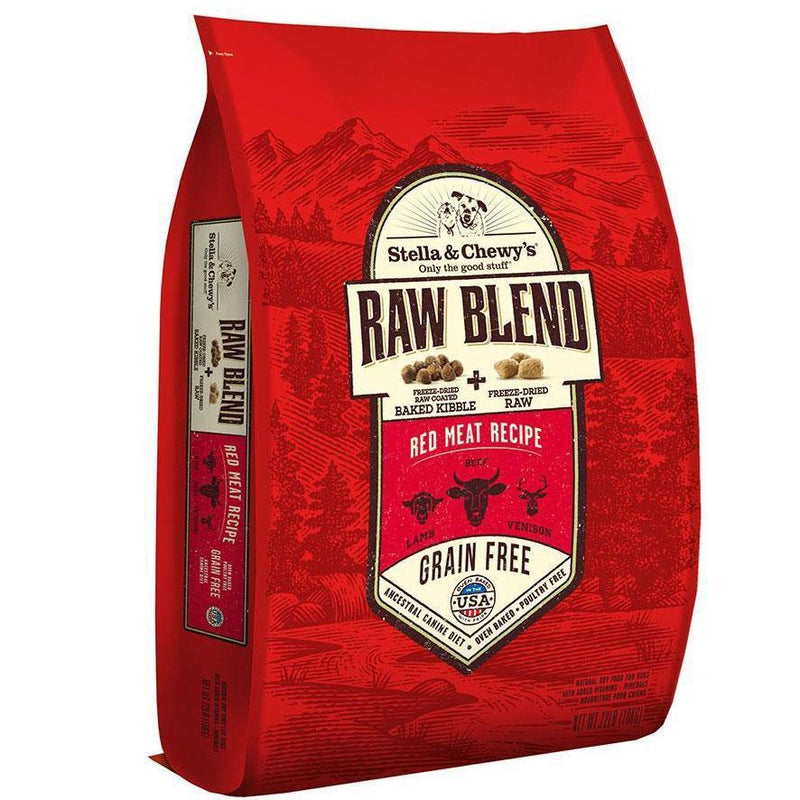 STELLA & CHEWY'S RED MEAT RAW BLEND KIBBLE