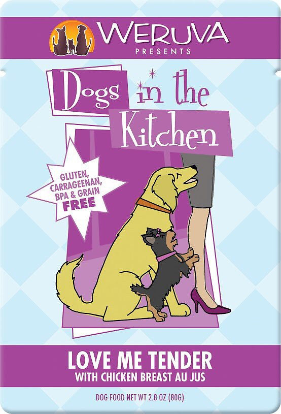 Weruva Dogs In The Kitchen Love Me Tender Chicken breast A Jus Pouch