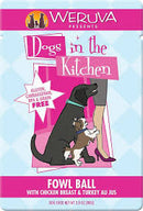Weruva Dogs In The Kitchen Fowl Ball Chicken Breast & Turkey pouch